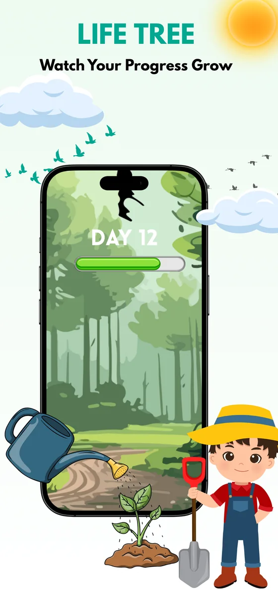 Life tree: watch your progress grow